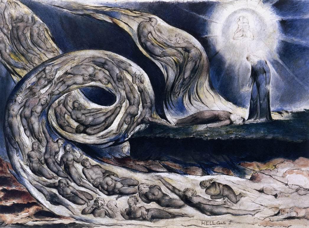 Class 4 dante's inferno william blake the real one